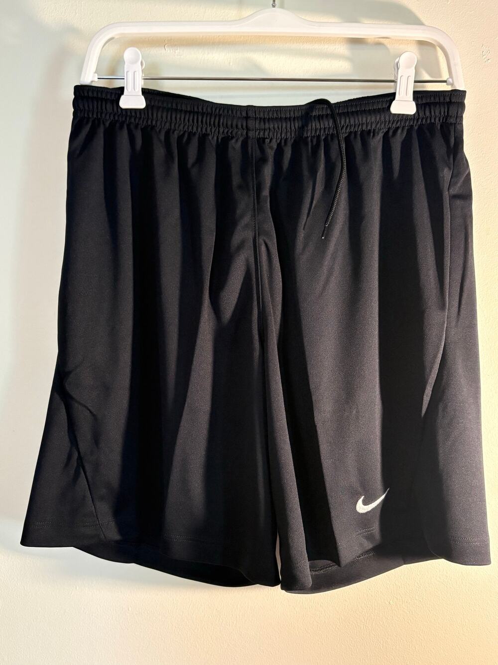 NWT Nike Black Athletic Shorts with White Swoosh